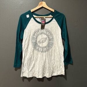 NWT Philadelphia Eagles Raglan Long Sleeve - Large - Official NFL Gear